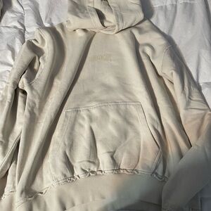 YoungLA Cream Hoodie with Front Pocket